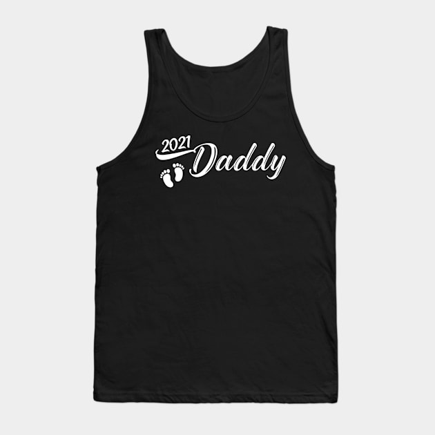 Daddy 2021 Gift for New Father I'm Going to Be a Dad est 2021 Tank Top by ANGELA2-BRYANT